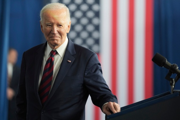 President Joe Biden speaks at the International African American Museum in Charleston, S.C., Jan. 19, 2025.