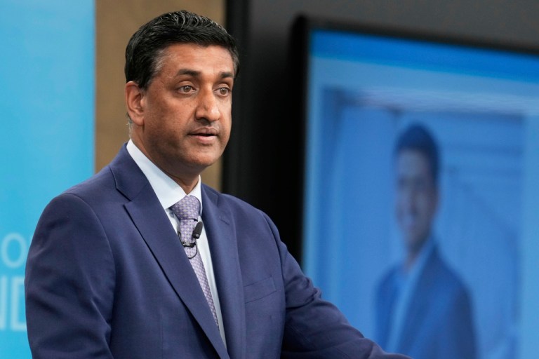 Rep. Ro Khanna (D-CA) speaks to the City Club of Cleveland.