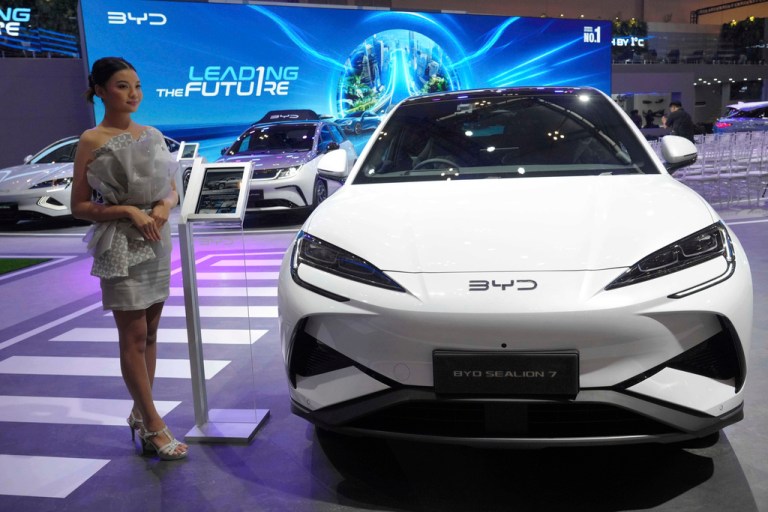 Electric vehicle from Chinese automaker BYD