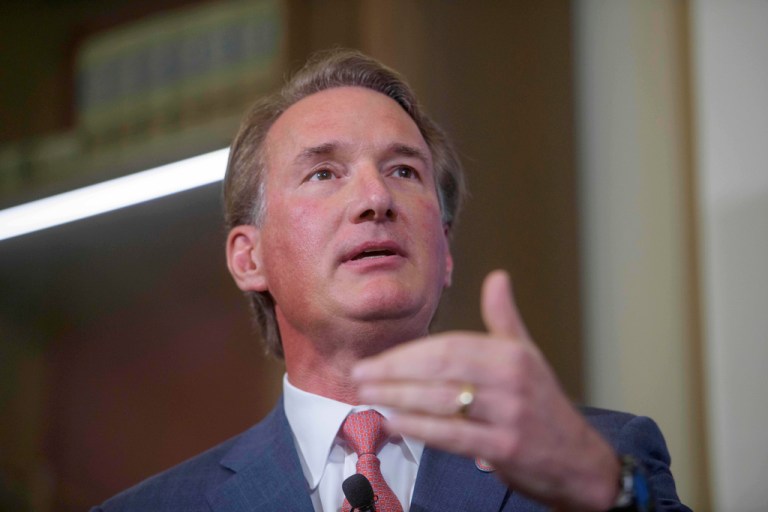Virginia Gov. Glenn Youngkin speaks during the 