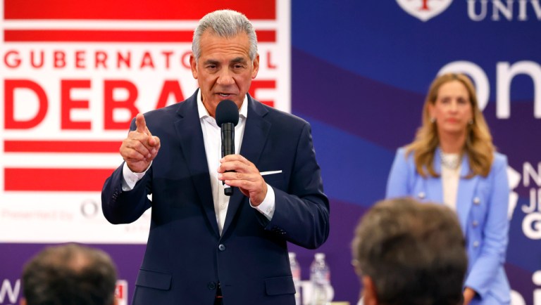 Jack Ciattarelli and Mikie Sherrill.