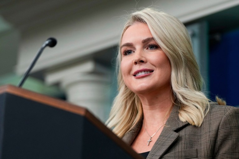 White House press secretary Karoline Leavitt.