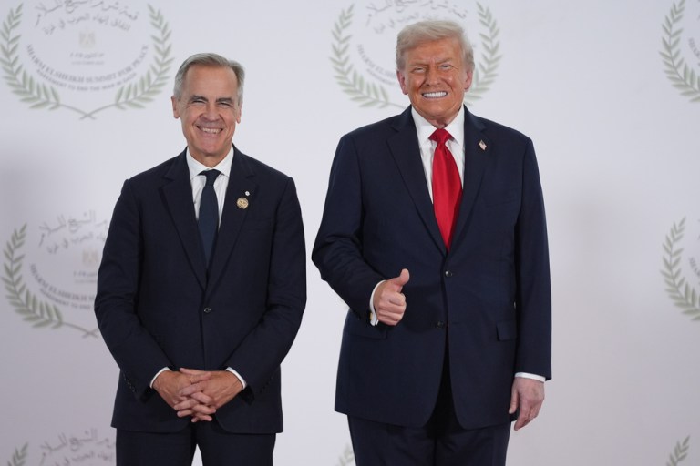 President Donald Trump and Canadian Prime Minister Mark Carney.