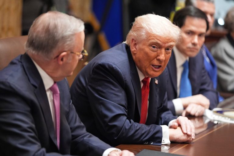 President Donald Trump speaks at the White House.