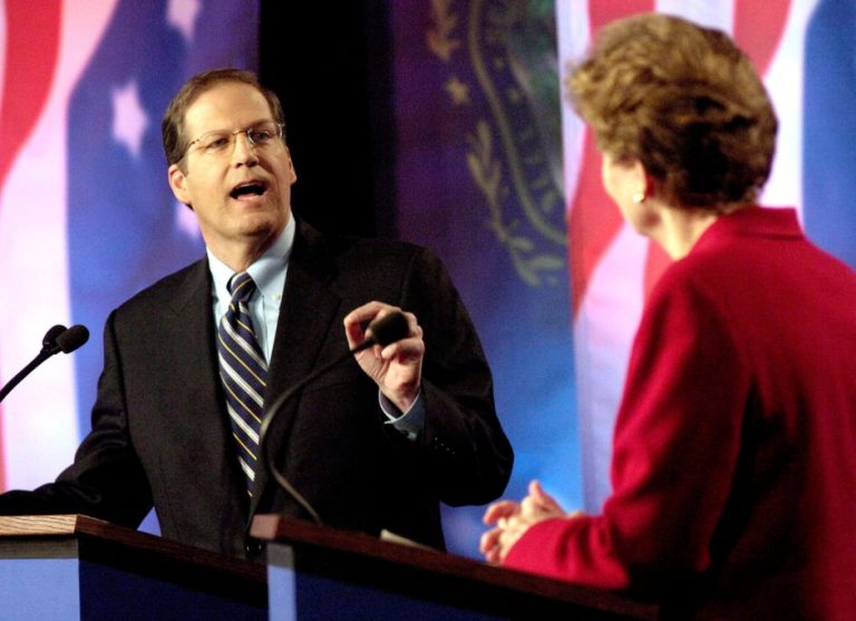 Sen. John Sununu (R-NH) debates Democratic rival and former New Hampshire Gov. Jeanne Shaheen.