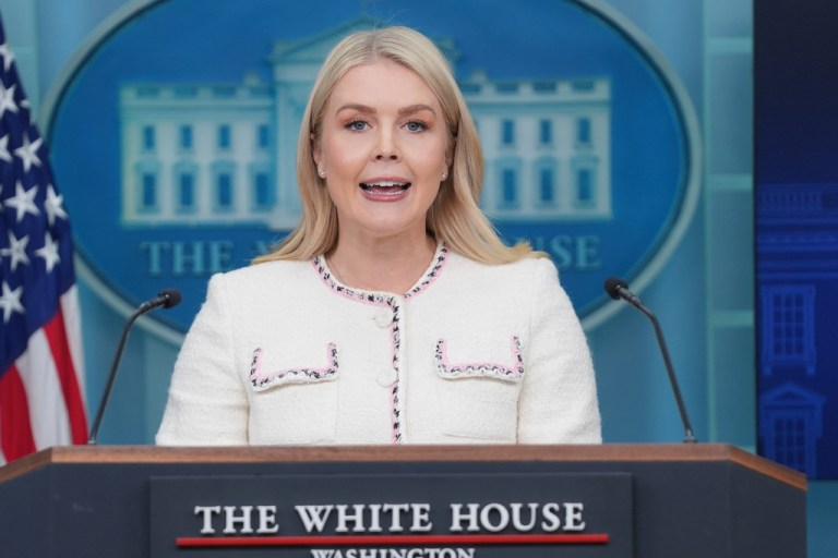 White House press secretary Karoline Leavitt.