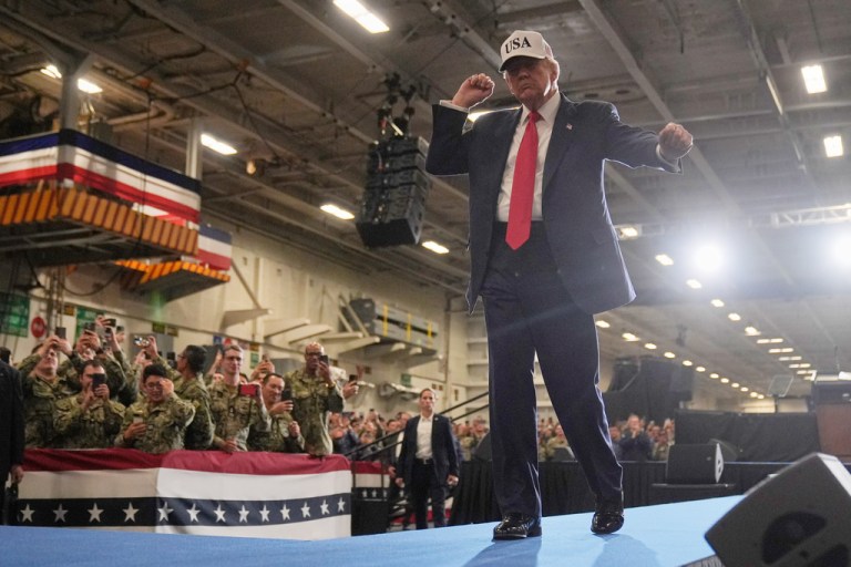 President Donald Trump spent Tuesday in Tokyo, Japan, the second-stop on his whirlwind, five-day tour across Asia.