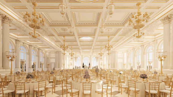 The White House announced and released images of what the East Wing ballroom will look like.