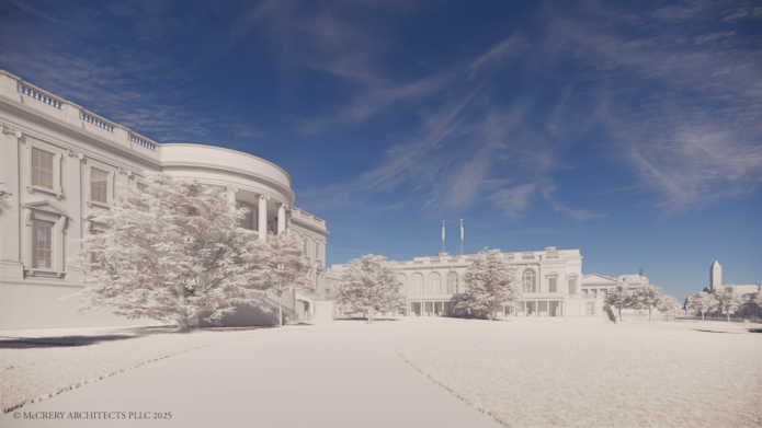 The White House announced and released images of what the East Wing ballroom will look like.