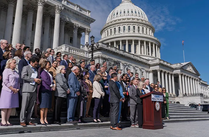 House Democrats at the Capitol.