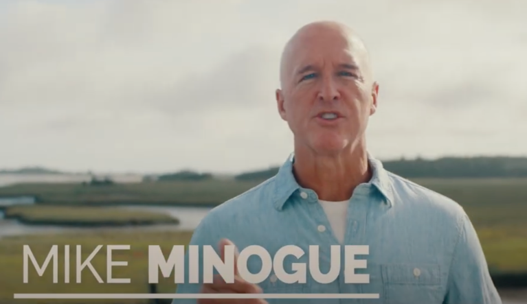 (YouTube screenshot, Mike Minogue campaign)