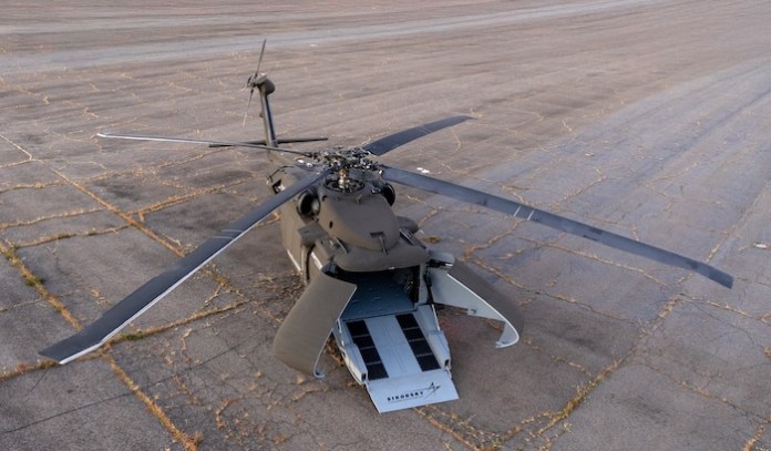 Sikorsky's new S-70UAS autonomous helicopter.
