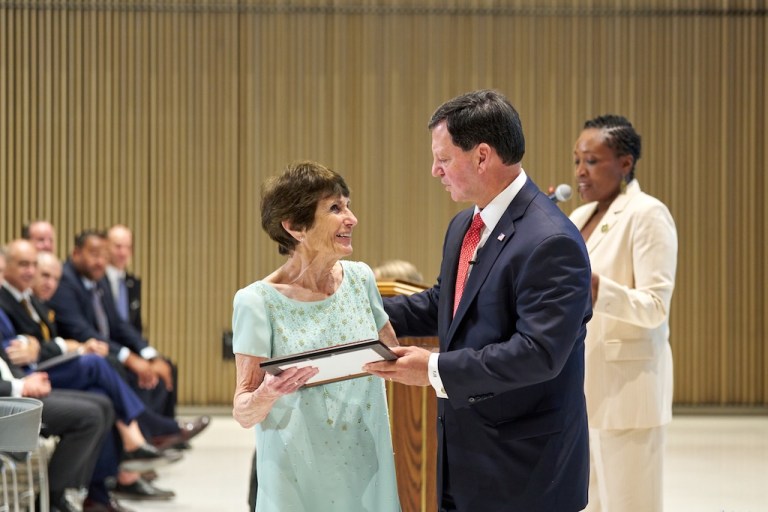 Social Security Administration Commissioner Frank Bisignano, who was named to the newly created position of CEO of the IRS on Oct. 6, honoring some of the longest-tenured employees who have been with the Social Security Administration for over 50 years.
