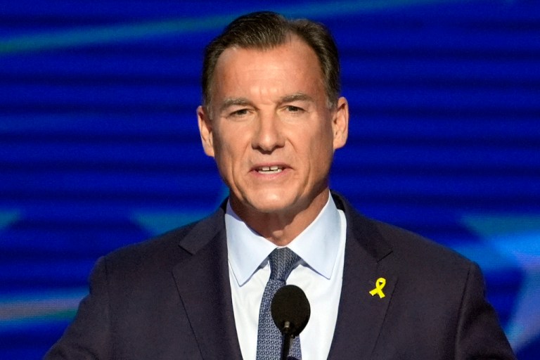 Tom Suozzi speaks at the DNC