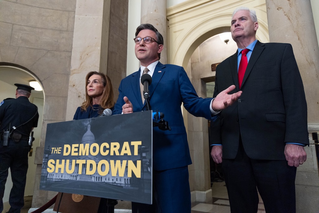 Johnson won’t negotiate on CR and blames Schumer for impending layoffs