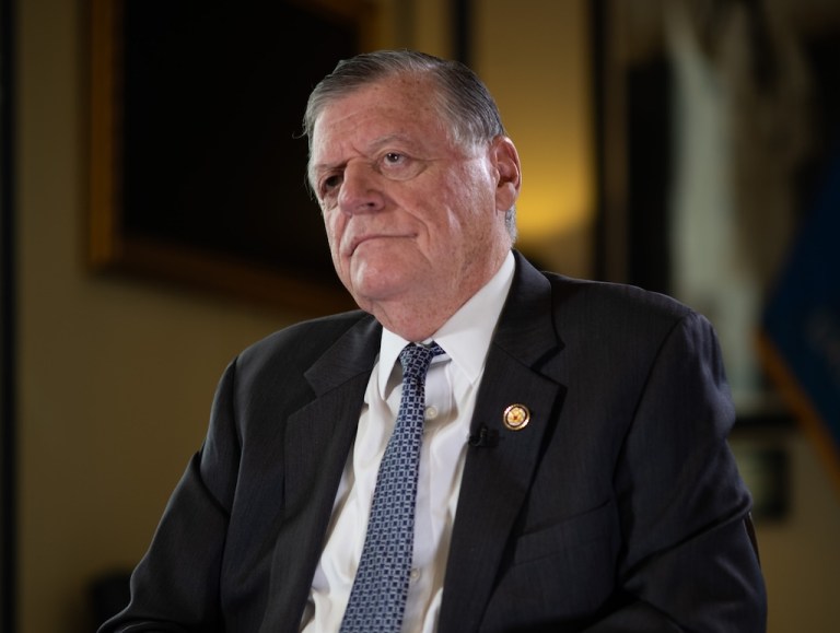 Rep. Tom Cole (R-OK) sits for an interview on Oct. 22, 2025.