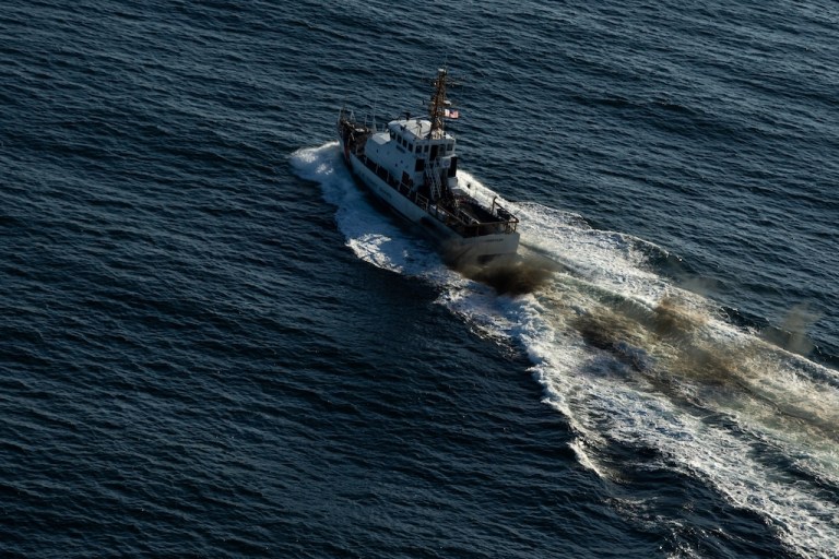A Coast Guard vessel.