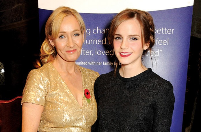 J.K. Rowling and Emma Watson (David M. Benett/Getty Images for Lumos)