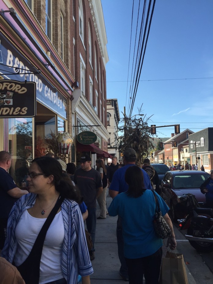 For 61 years, the tiny town of Bedford, Pennsylvania, with a population of 2,800, has hosted the fall foliage festival, which draws people from across the state and across the mid-Atlantic — revenue that helps boost the local small businesses and draws attention to their shops year-round.