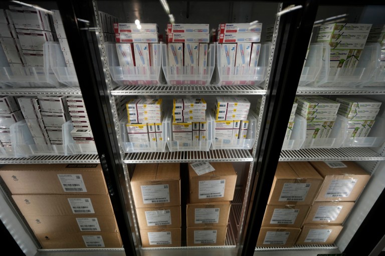 Thousands of doses of insulin are stored at a Kaiser warehouse.