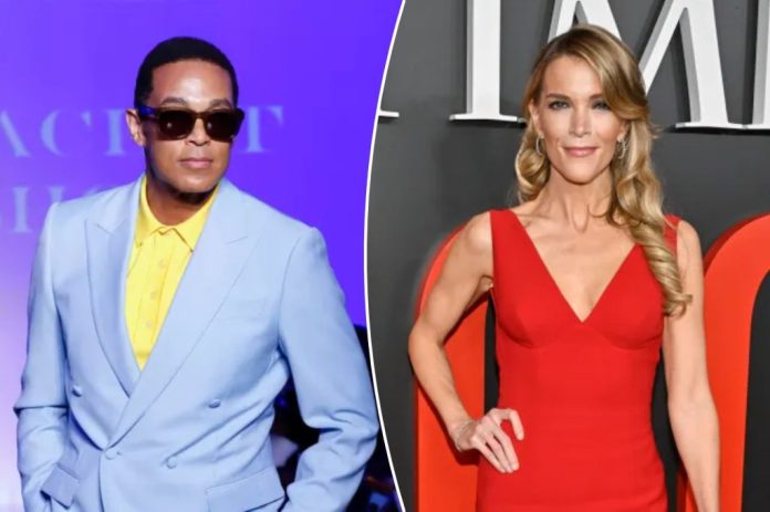 Collage of talk show hosts Don Lemon and Megyn Kelly.