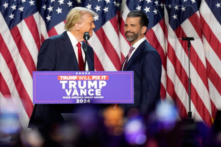 Donald Trump and his son, Donald Trump Jr.