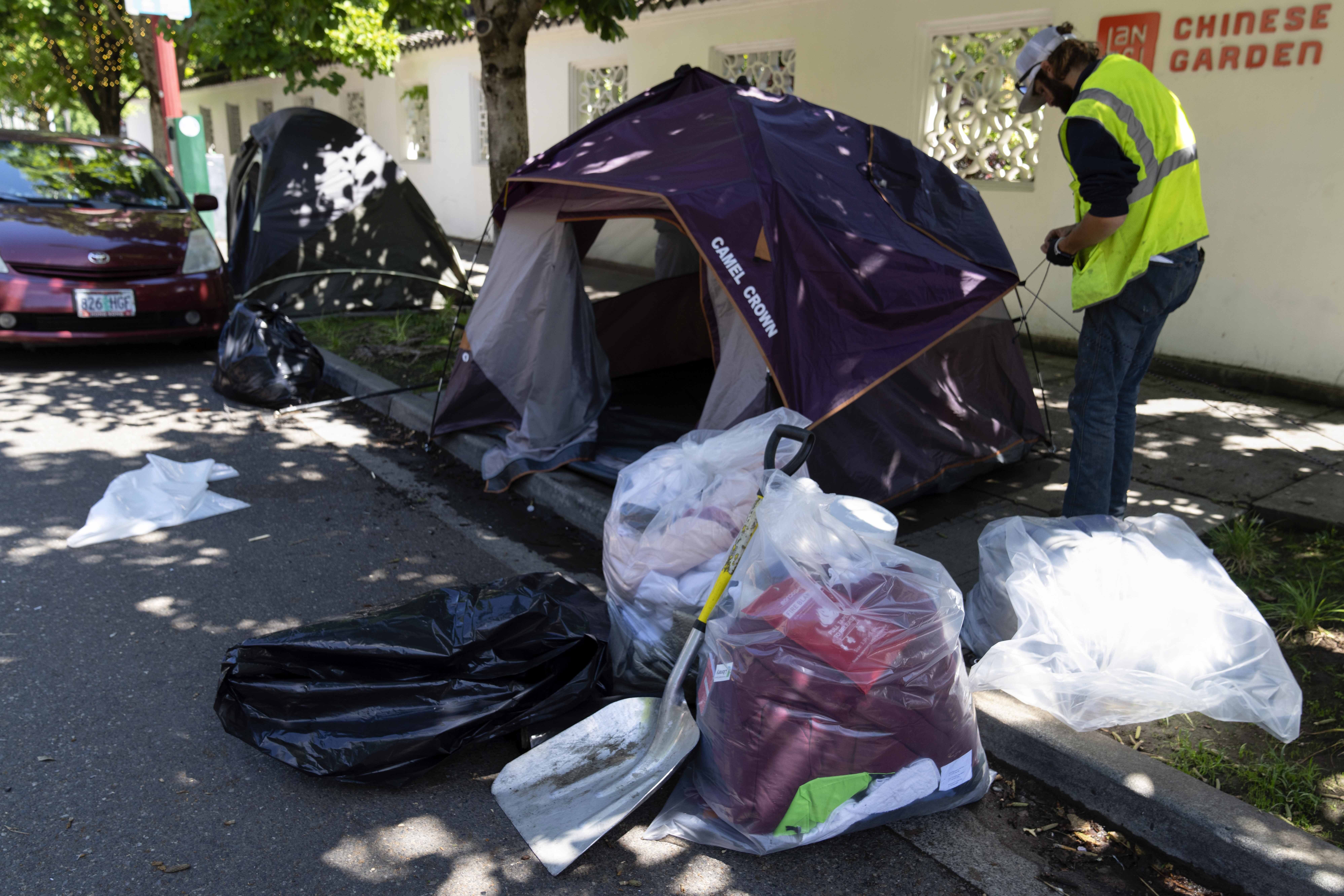 Portland residents want homeless encampment sweeps to continue