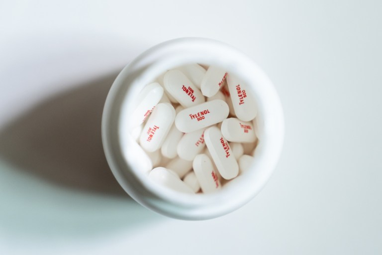 Tylenol pain-relief pills are shown in La Habra, Calif., Tuesday, Sept. 23, 2025. (AP Photo/Jae C. Hong)