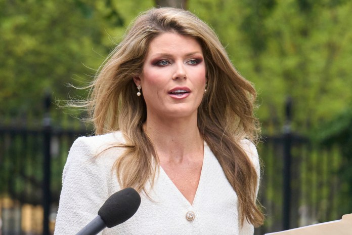 Pictured is U.S. Attorney Lindsey Halligan, the prosecutor tapped to lead the indictments of former FBI Director James Comey and New York Attorney General Letitia James.