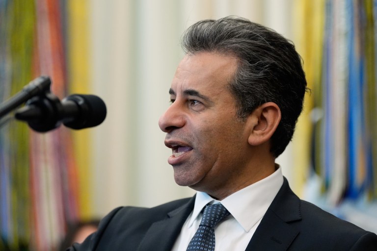 Dr. Marty Makary, commissioner of the Food and Drug Administration, speaks in the Oval Office