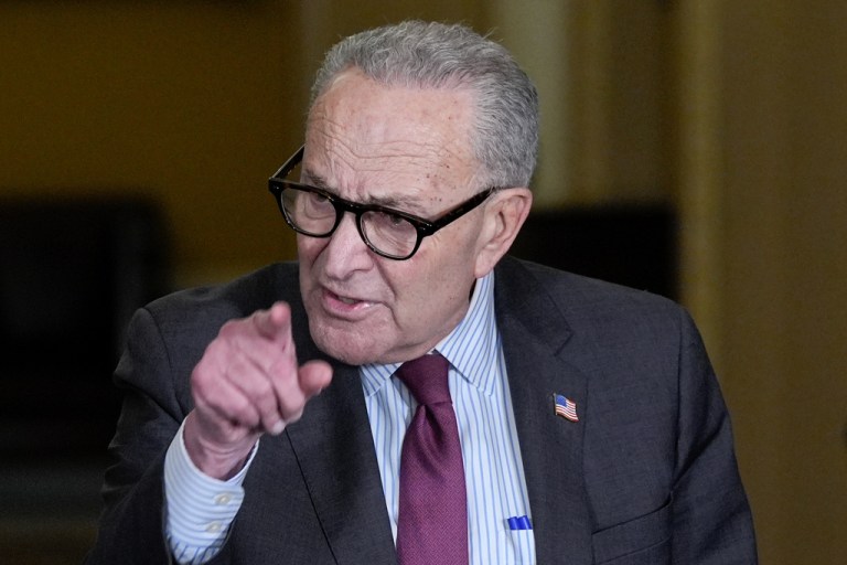 Sen. Minority Leader Chuck Schumer of N.Y., speaks