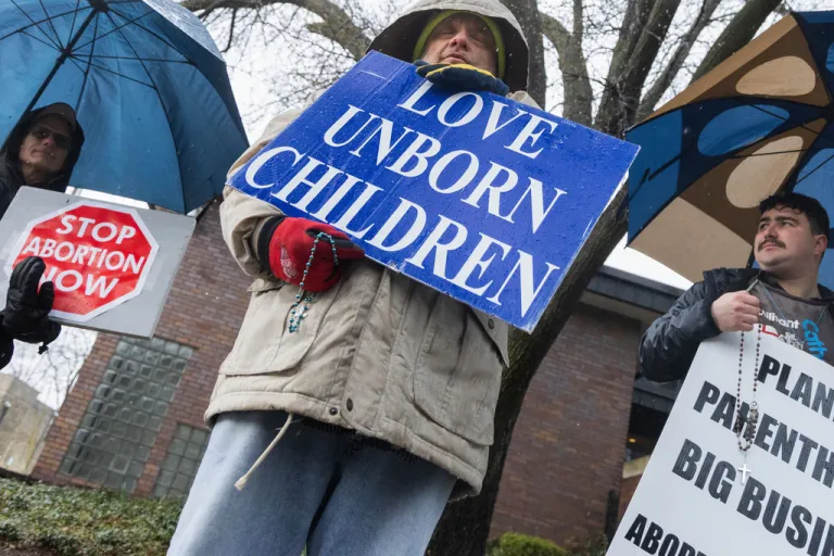 Anti-abortion activists.