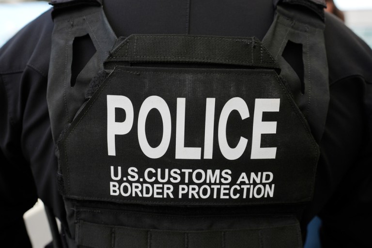 FILE - A U.S. Customs and Border Protection officer is seen on March 16, 2025, in San Diego. (AP Photo/Alex Brandon, File)
