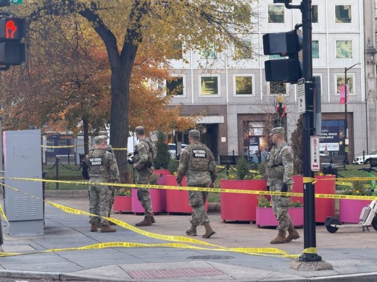 National Guard troops in Washington.