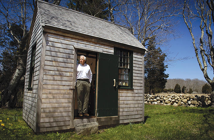Historian and author David McCullough at his home on Martha’s Vineyard, Massachusetts, in 2005. (Charles Ommanney/Getty Images)