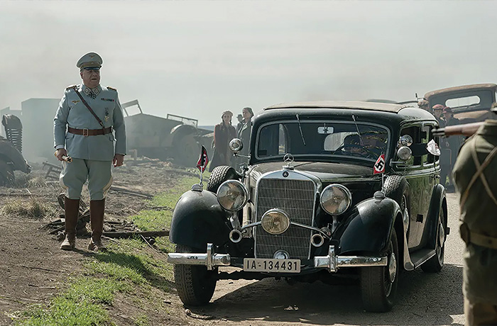 Russell Crowe in Nuremberg. (Courtesy of Sony Pictures Classics)