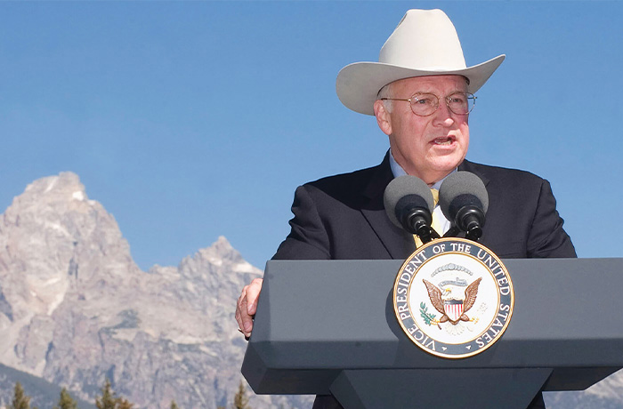 Vice President Dick Cheney on Aug. 11, 2007, in Moose, Wyoming. (Michael G. Seamans/Jackson Hole News & Guide via AP)