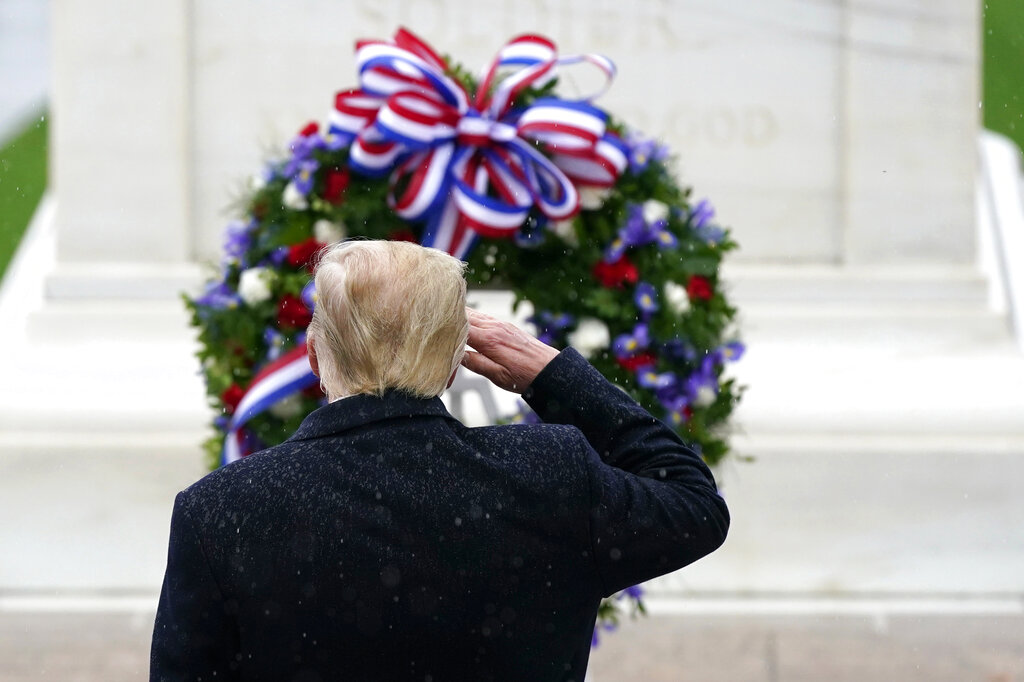 WATCH LIVE: Trump participates in wreath-laying ceremony on Veterans Day