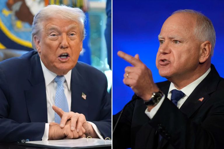 donald trump and tim walz