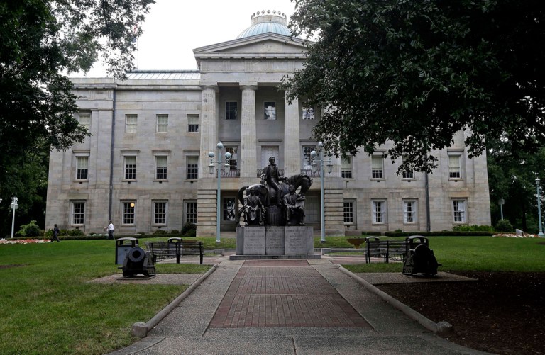 The North Carolina Capitol in Raleigh, North Carolina.