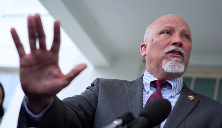 Rep. Chip Roy (R-TX) speaks with reporters.