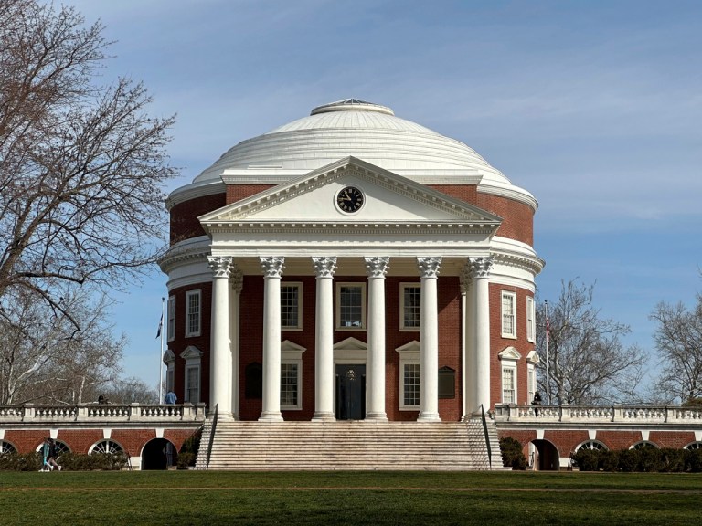 The Rotunda is shown at the University of Virginia on March 1, 2024, in Charlottesville, Va.