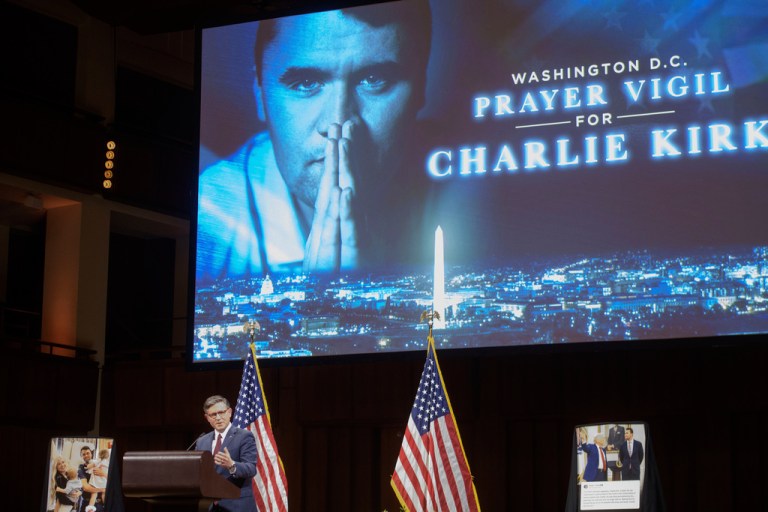 Charlie Kirk vigil.