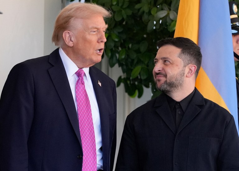 President Donald Trump and Ukrainian President Volodymyr Zelensky