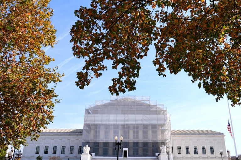 The U.S. Supreme Court is seen on Capitol Hill.
