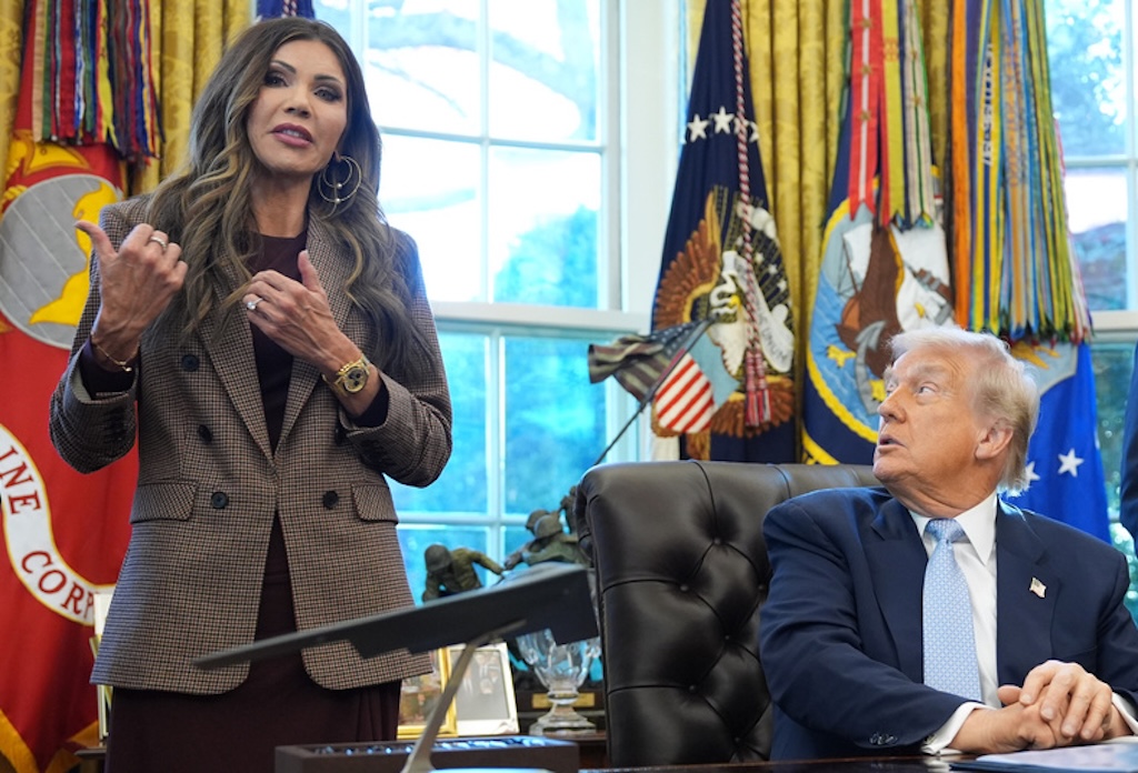 White House dismisses rumors Trump considering axing Noem