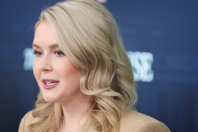 White House press secretary Karoline Leavitt speaks during a press briefing at the White House in Washington, Monday, Dec. 1, 2025.