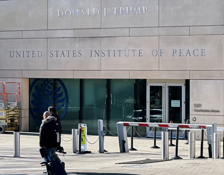 Trump USIP renaming.