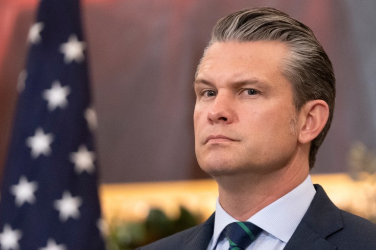 War Secretary Pete Hegseth.