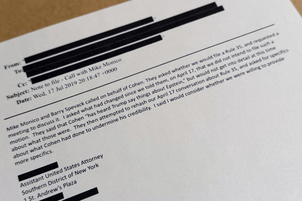 DOJ erroneously discloses information meant to be redacted from Epstein files